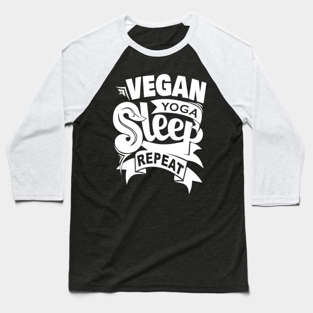 vegan and yoga Baseball T-Shirt by osvaldoport76